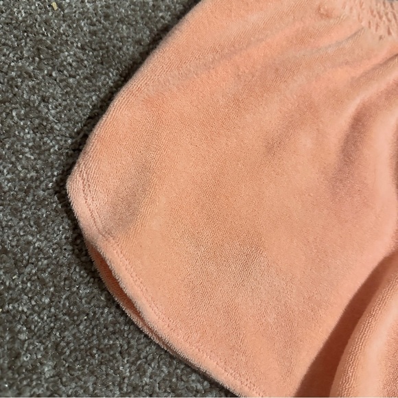 Victoria’s Secret On Point Peach Terrycloth Shorts Women’s Size Small Loungewear - Picture 10 of 11